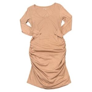 Beyond Yoga Punk  V-Neck Bodycon Ruched Dress Size M